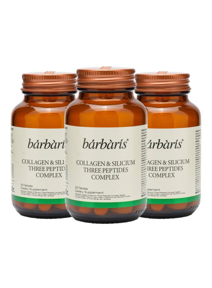 BARBARİS COLLAGEN&SILICIUM TREE PEPTIDES COMPLEX 30 TABLETS-3 PAKET